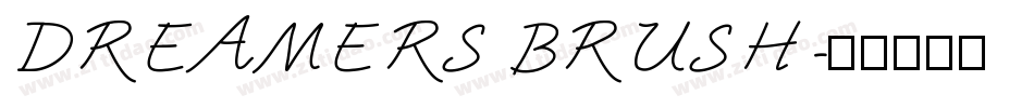 DREAMERS BRUSH字体转换